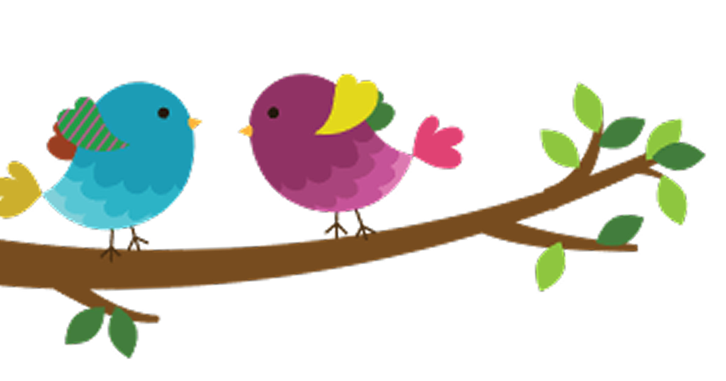 Birds on branch decoration