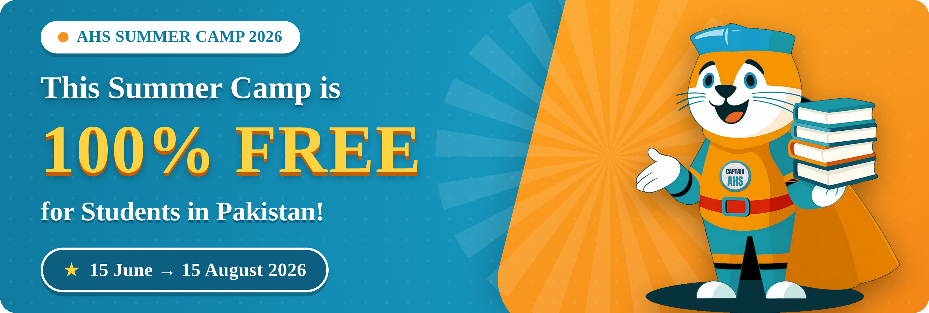 This Summer Camp is 100% FREE for Students in Pakistan - 15 June to 15 August 2026